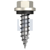 Hobsons - #14-10 x 25 Surfmist (Titania) -Cl4 As3566 Type 17 Hex Head + Washer | Fs615-Sm (Pack Of 500)